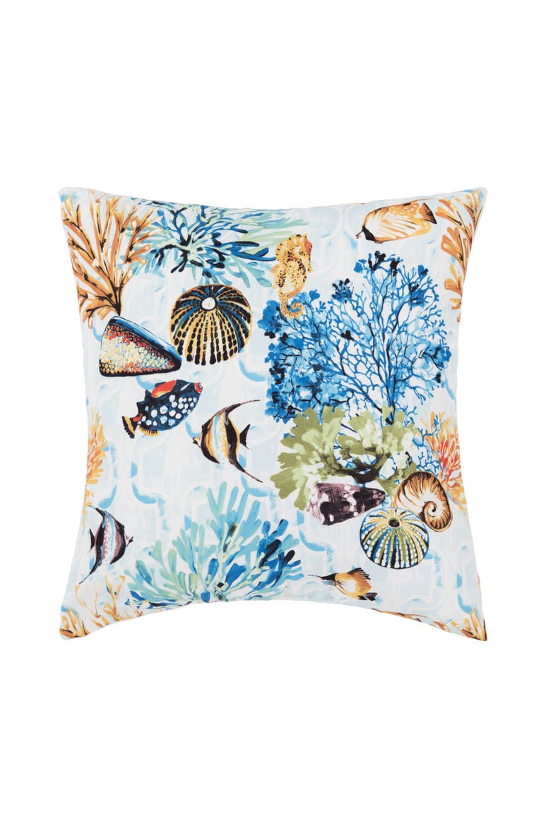 Makena Beach Indoor/Outdoor Accent Pillow, Main, color, Blue