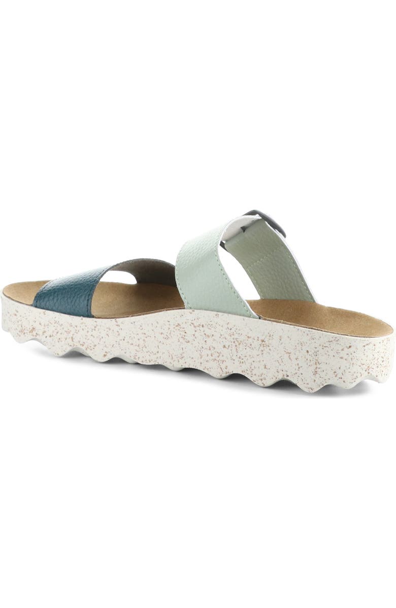Asportuguesas by Fly London Coly Platform Slide Sandal, Alternate, color, 015 Peacock/Mint Fau