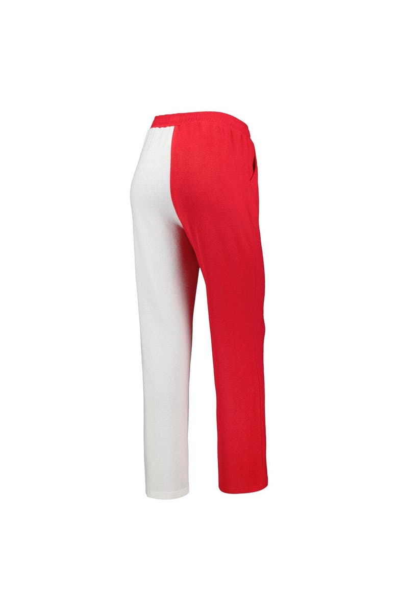 ZOOZATZ Women's ZooZatz Red/White Wisconsin Badgers Colorblock Cozy Tri-Blend Lounge Pants, Alternate, color, 