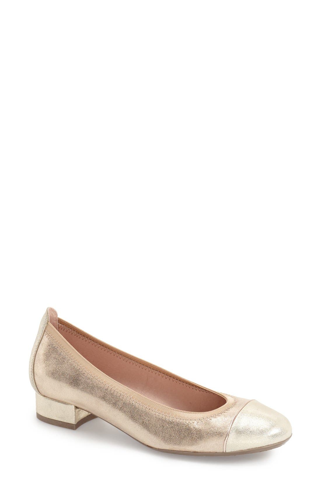 Hispanitas 'Cali' Metallic Cap Toe Pump, Main, color, 
