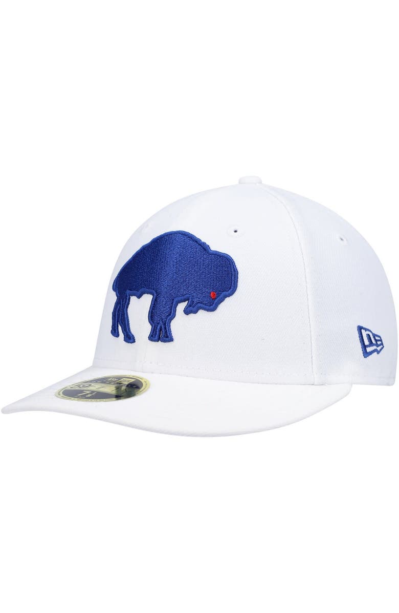 New Era Men's New Era White Buffalo Bills Omaha Low Profile 59FIFTY Fitted Hat, Alternate, color, White