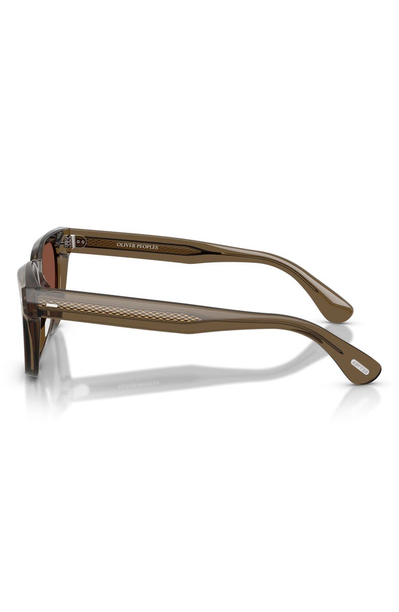 Oliver Peoples Rueny 51mm Pillow Sunglasses, Alternate, color, Hazel / Burgundy