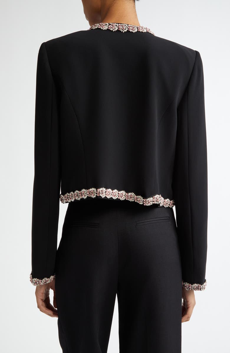 Cinq à Sept Penelope Crystal Embellished Jacket, Alternate, color, Black/ Multi