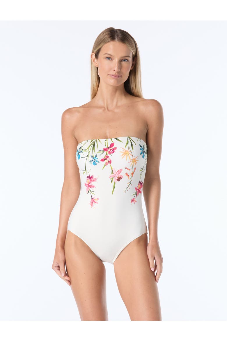 Bandeau One-Piece Swimsuit, Main, color, Ivory