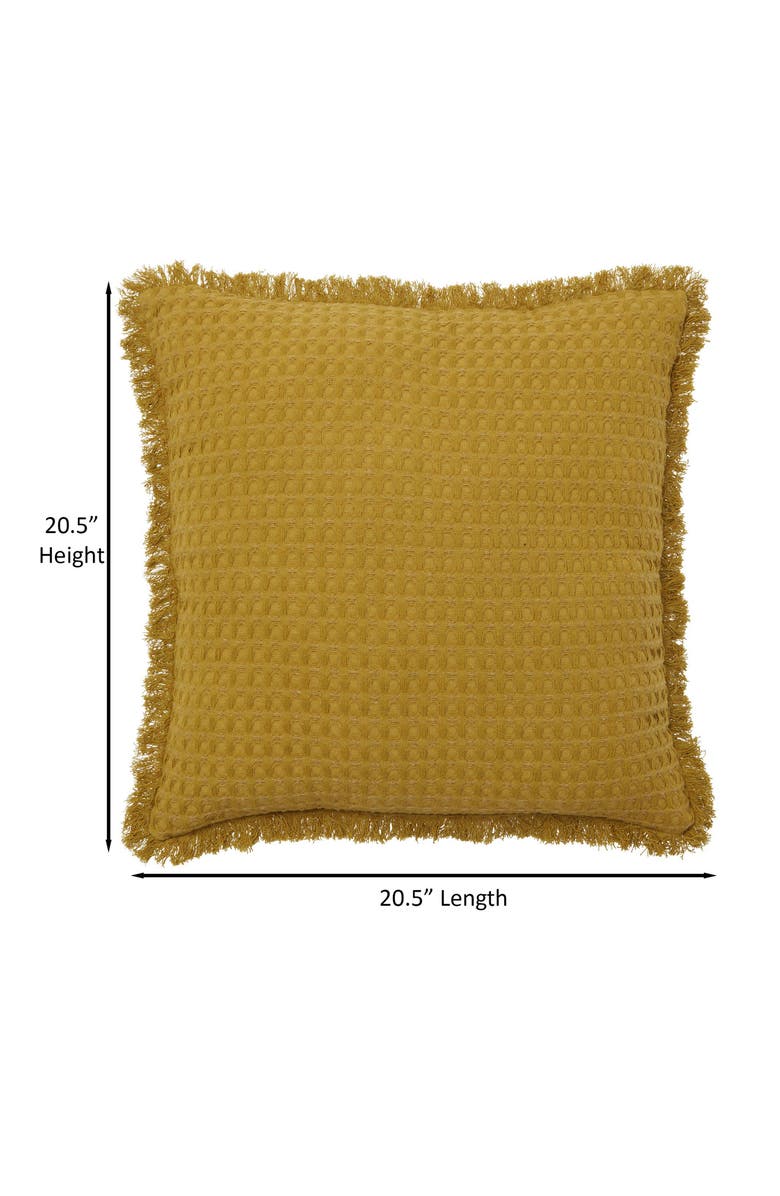 ROSELLI TRADING COMPANY Agra Waffle Knit Throw Pillow, Alternate, color,