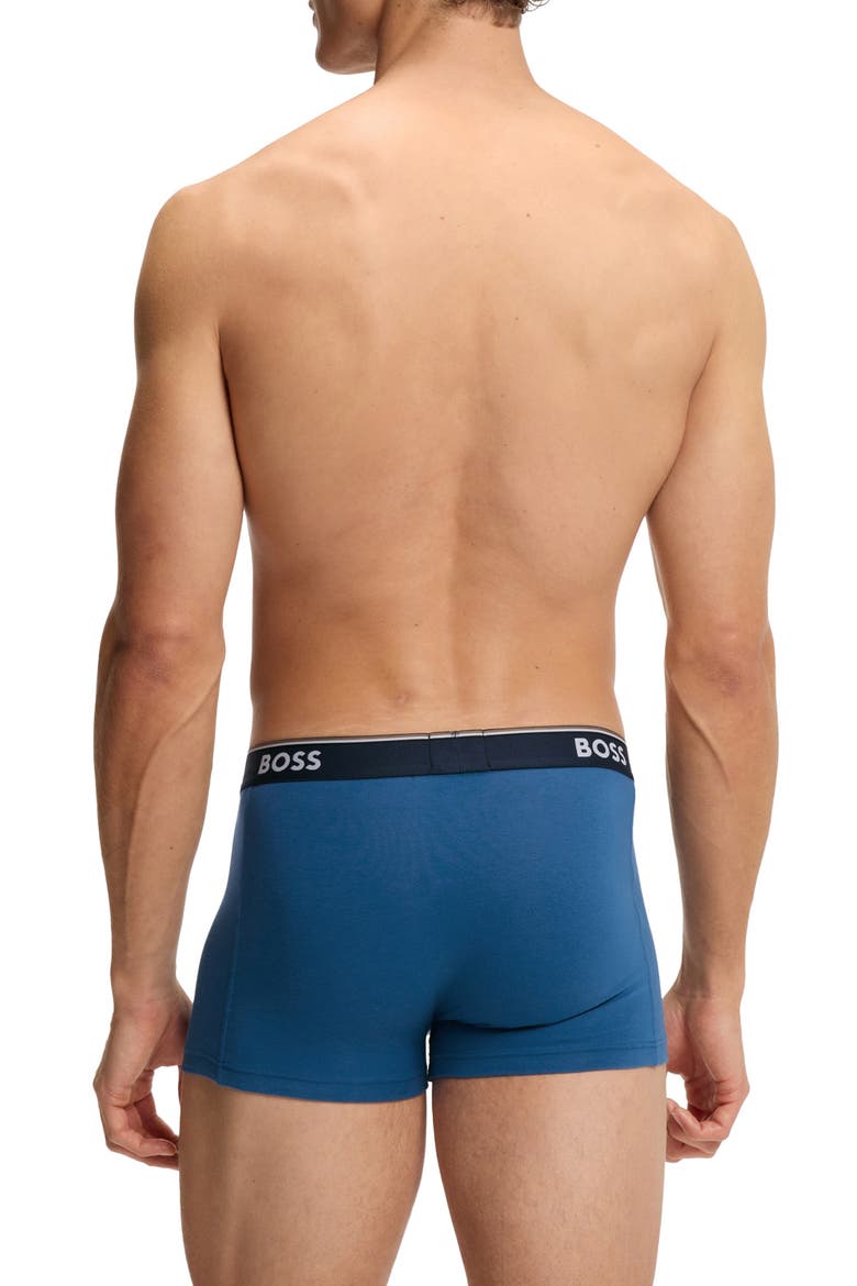 Assorted 3-Pack Power Stretch Cotton Trunks, Alternate, color, OPEN BLUE