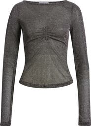 Princess Polly Crystal Clear Sheer Mesh Top