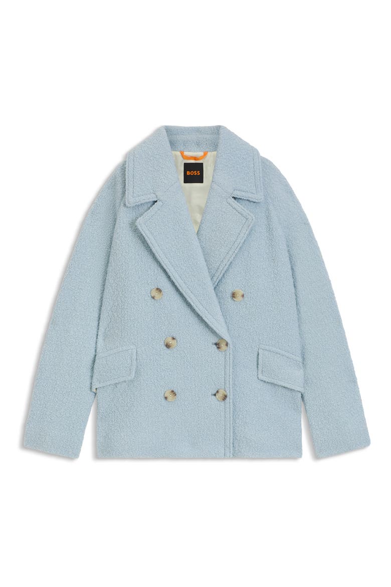Cabani Textured Double Breasted Jacket, Alternate, color, LIGHT/ PASTEL BLUE