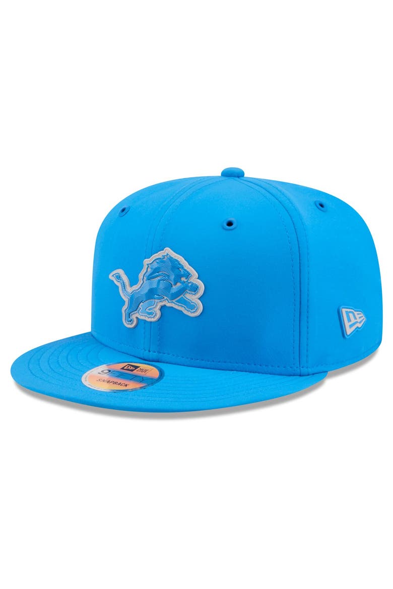 Men's New Era Blue Detroit Lions 2026 Sideline 9FIFTY Snapback Hat, Main, color, Blue