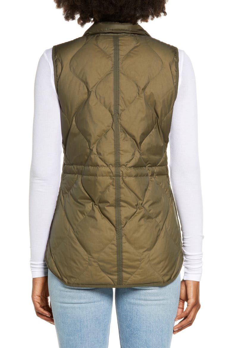Westcliffe Water Repellent Down Vest, Alternate, color, NEW TAUPE GREEN