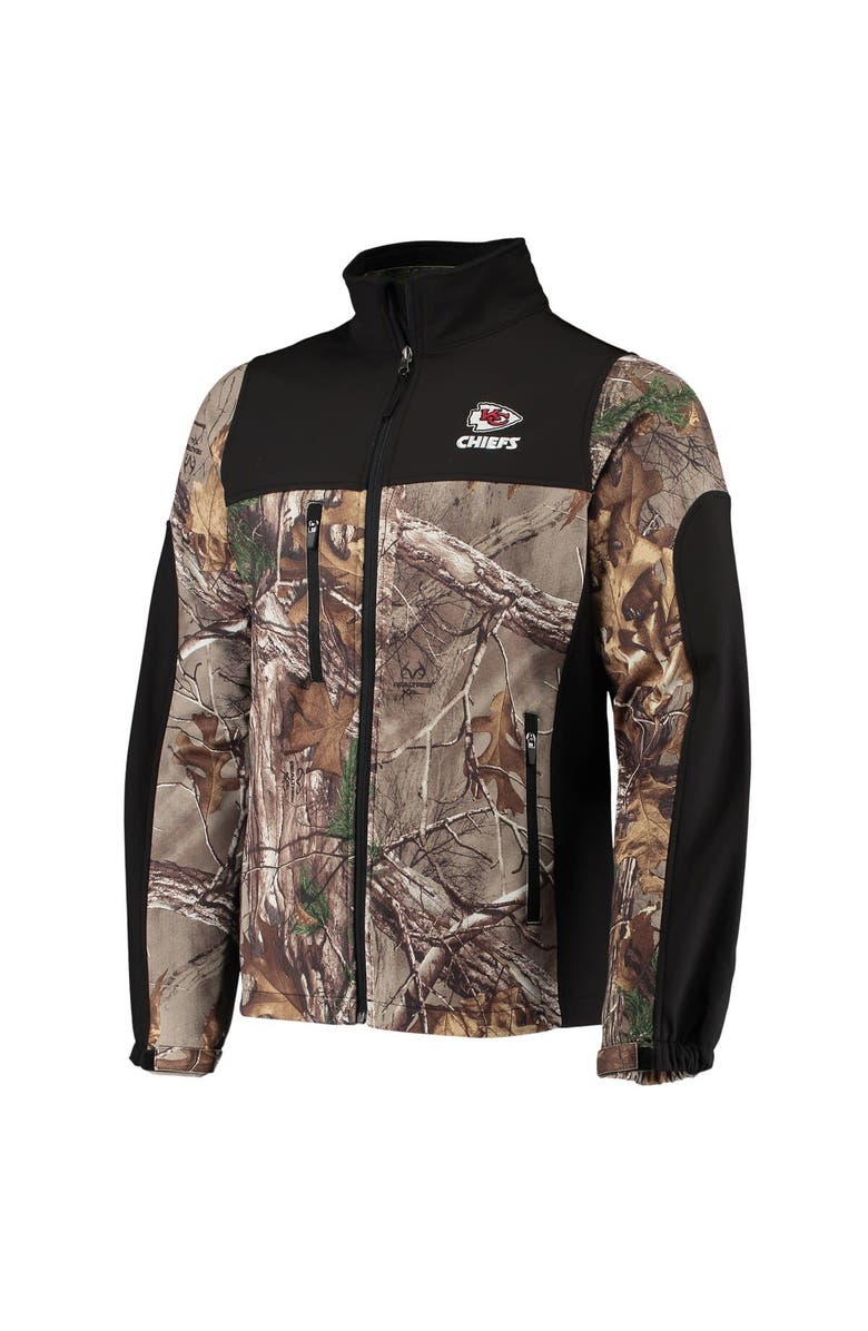 DUNBROOKE Men's Dunbrooke Realtree Camo/Black Kansas City Chiefs Circle Hunter Softshell Full-Zip Jacket, Alternate, color,
