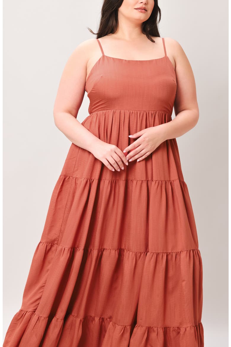 Sleeveless Maxi Dress, Alternate, color, BRONZE