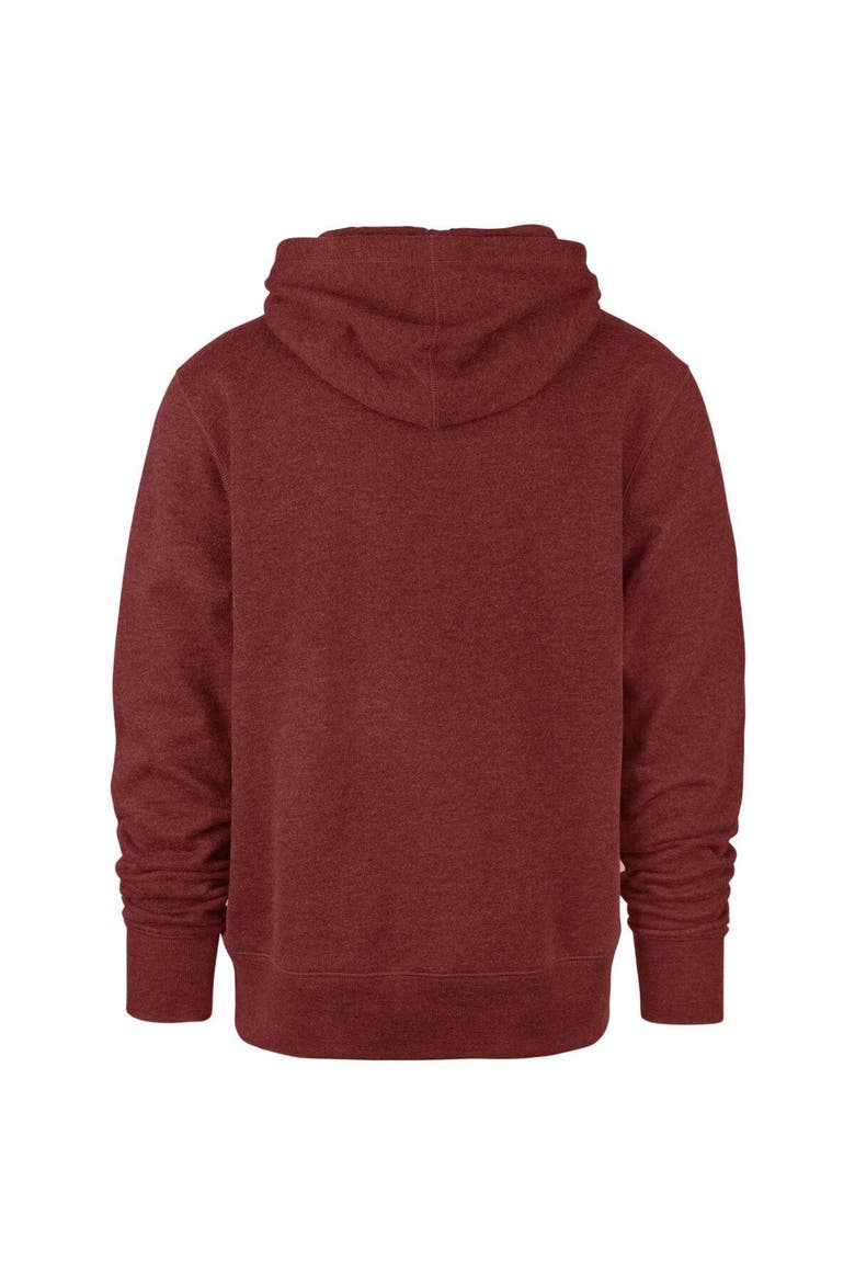 Men's '47 Red Miami Heat 2021/22 City Edition Wordmark Chest Pass Pullover Hoodie, Alternate, color, Red