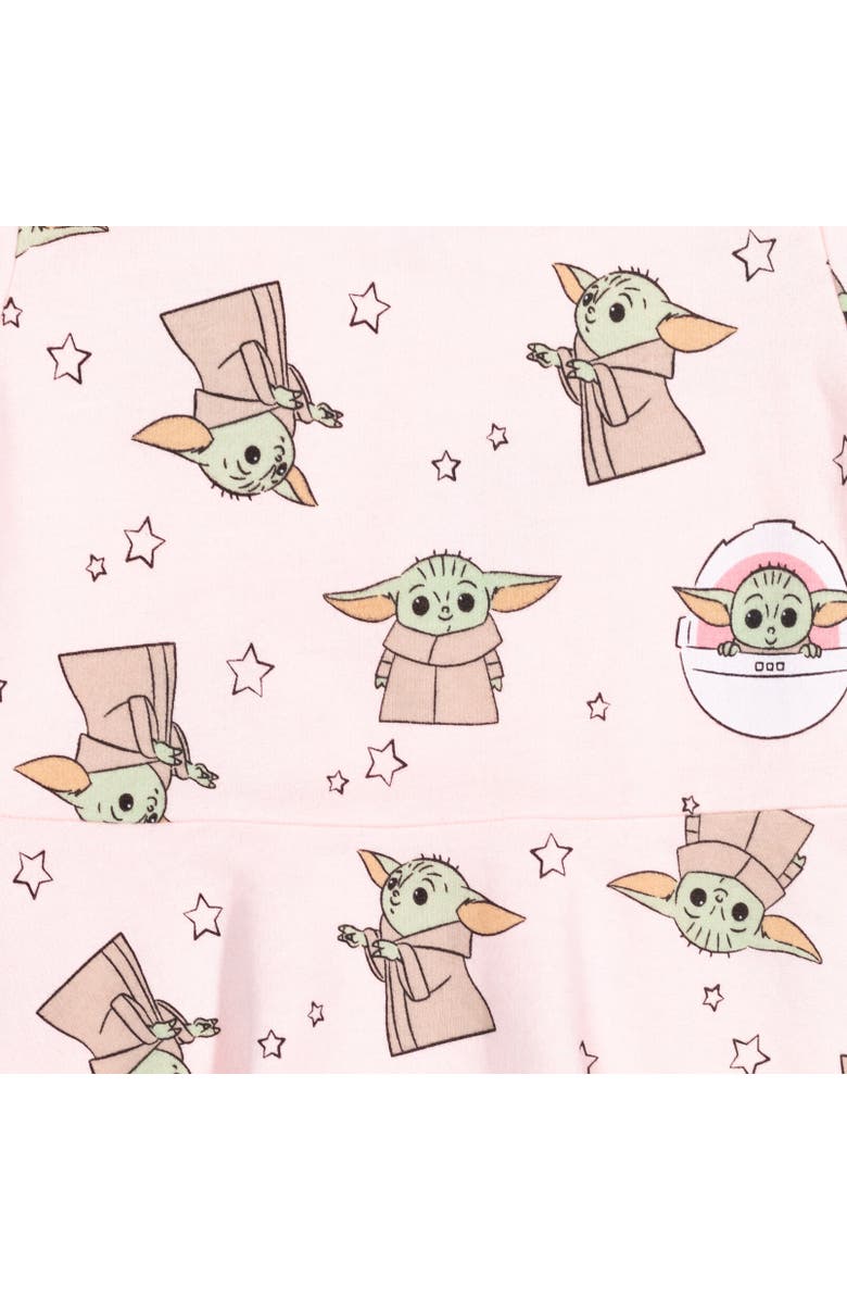 Star Wars Short Sleeve Skater Dress, Alternate, color, Pink