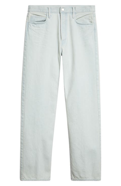 Straight Leg Jeans (Bleach Wash)