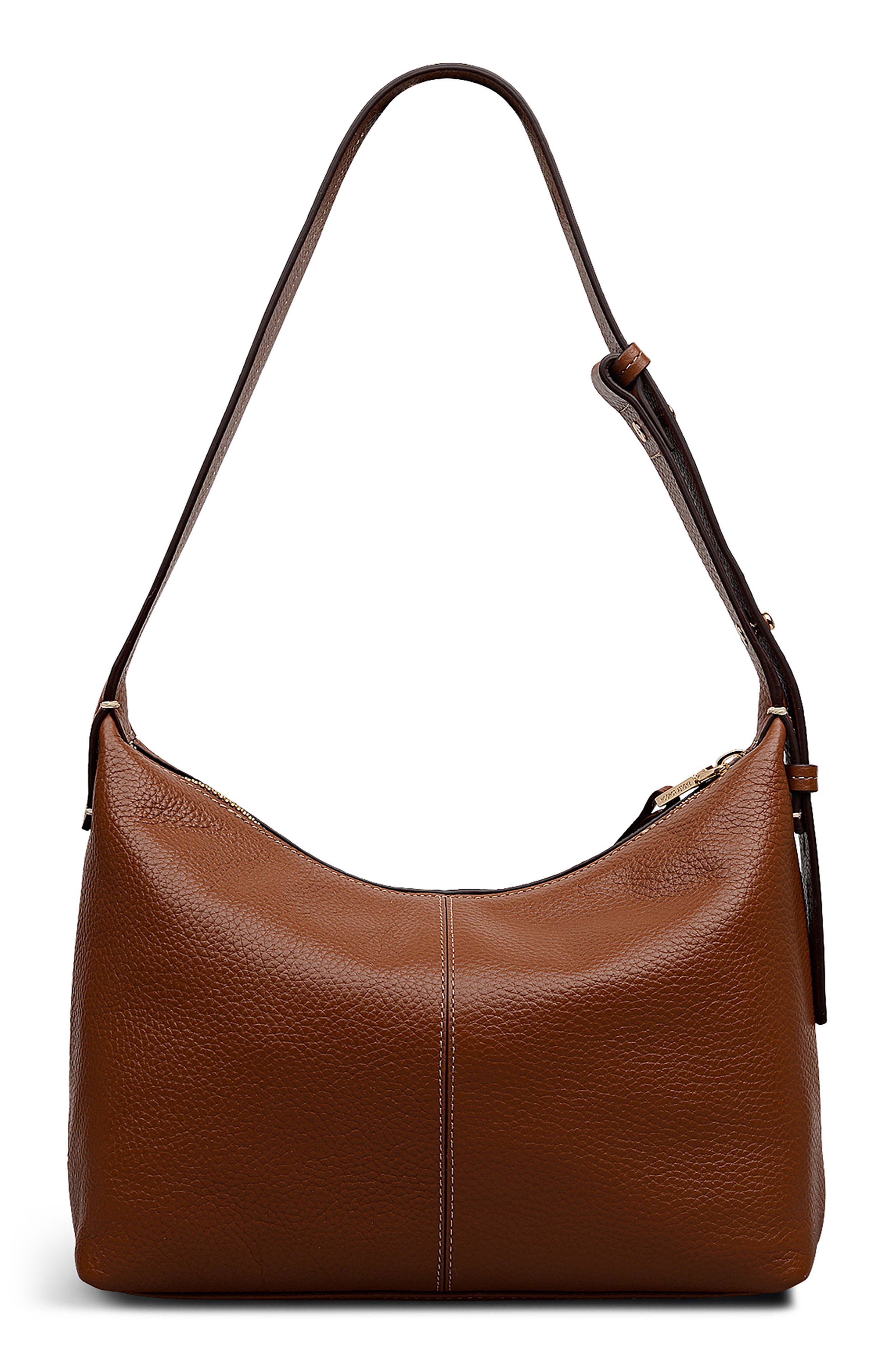 Radley Maldon Mews Medium Leather Shoulder Bag, Alternate, color, Cognac