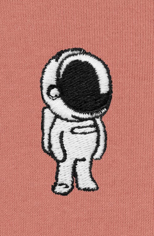 Dalix Astronautt Cropped Fleece Hoodie In Mauve