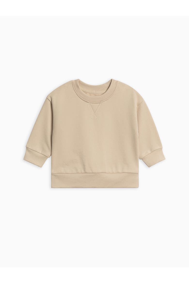 Quinn Organic French Terry Relaxed Pullover Sweatshirt, Main, color, Oat
