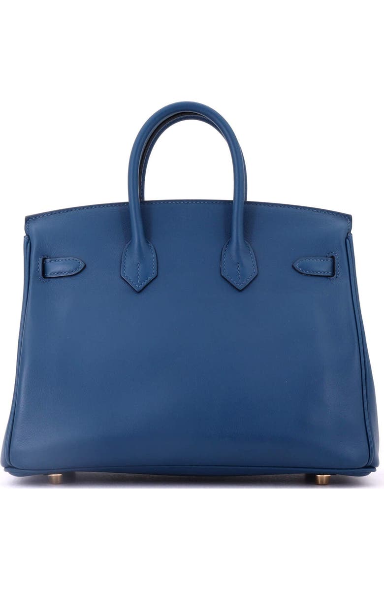 Pre-Owned Hermes Birkin Handbag Blue Swift with Gold Hardware 25, Alternate, color, Deep Blue