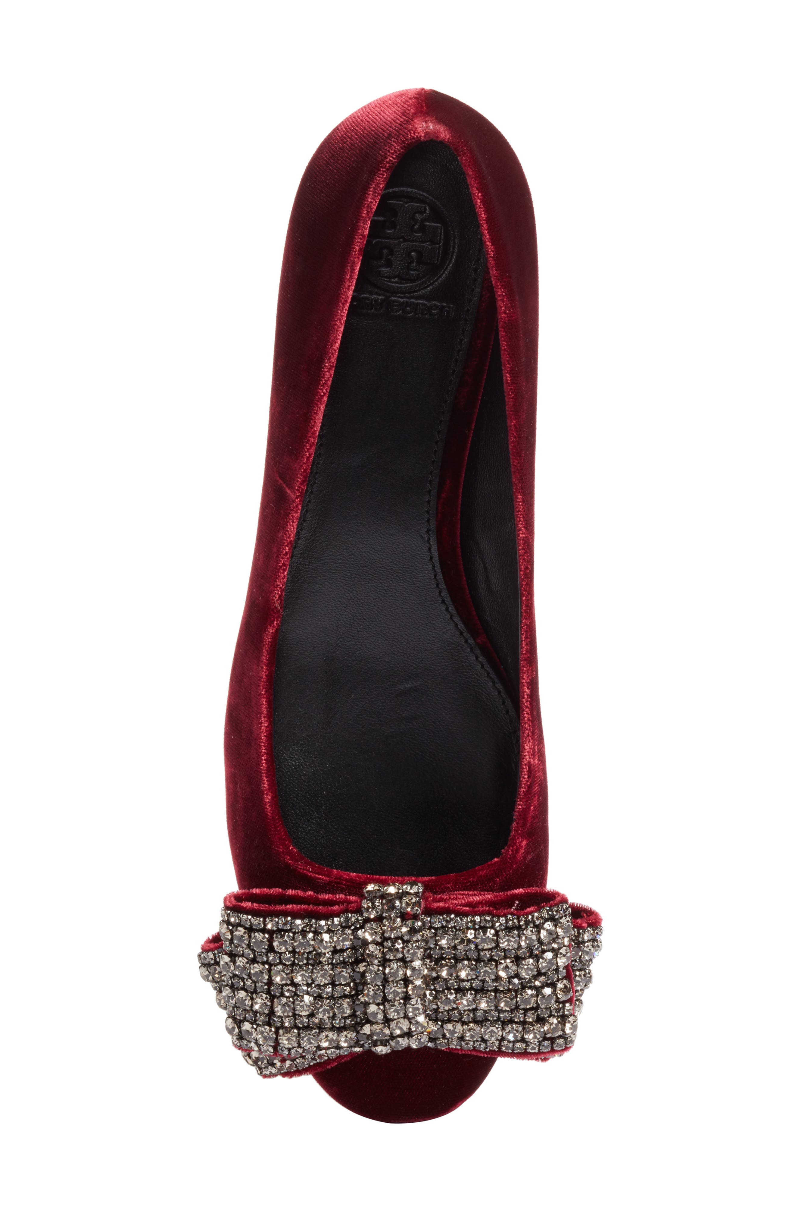 Josephine Embellished Bow Pump, Alternate, color, BORDEAUX MULTI