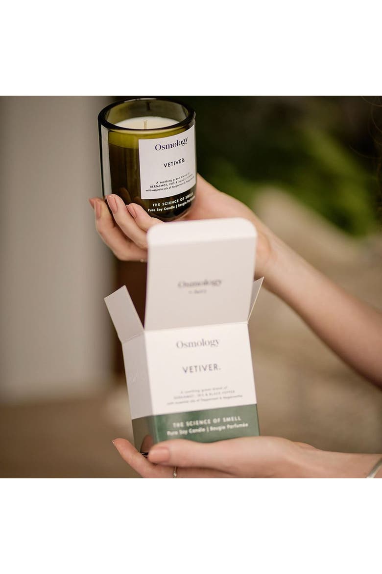 Vetiver Scented Candle, Alternate, color, green
