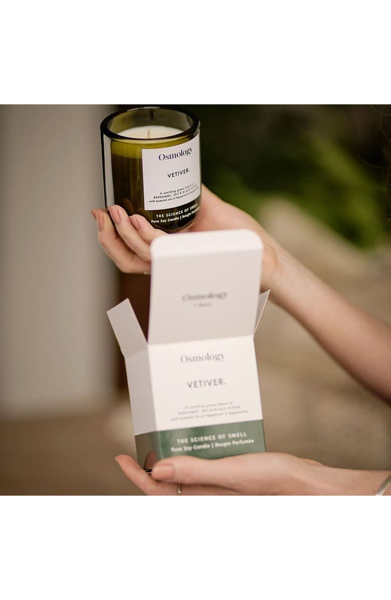 Osmology Vetiver Scented Candle, Alternate, color, Green