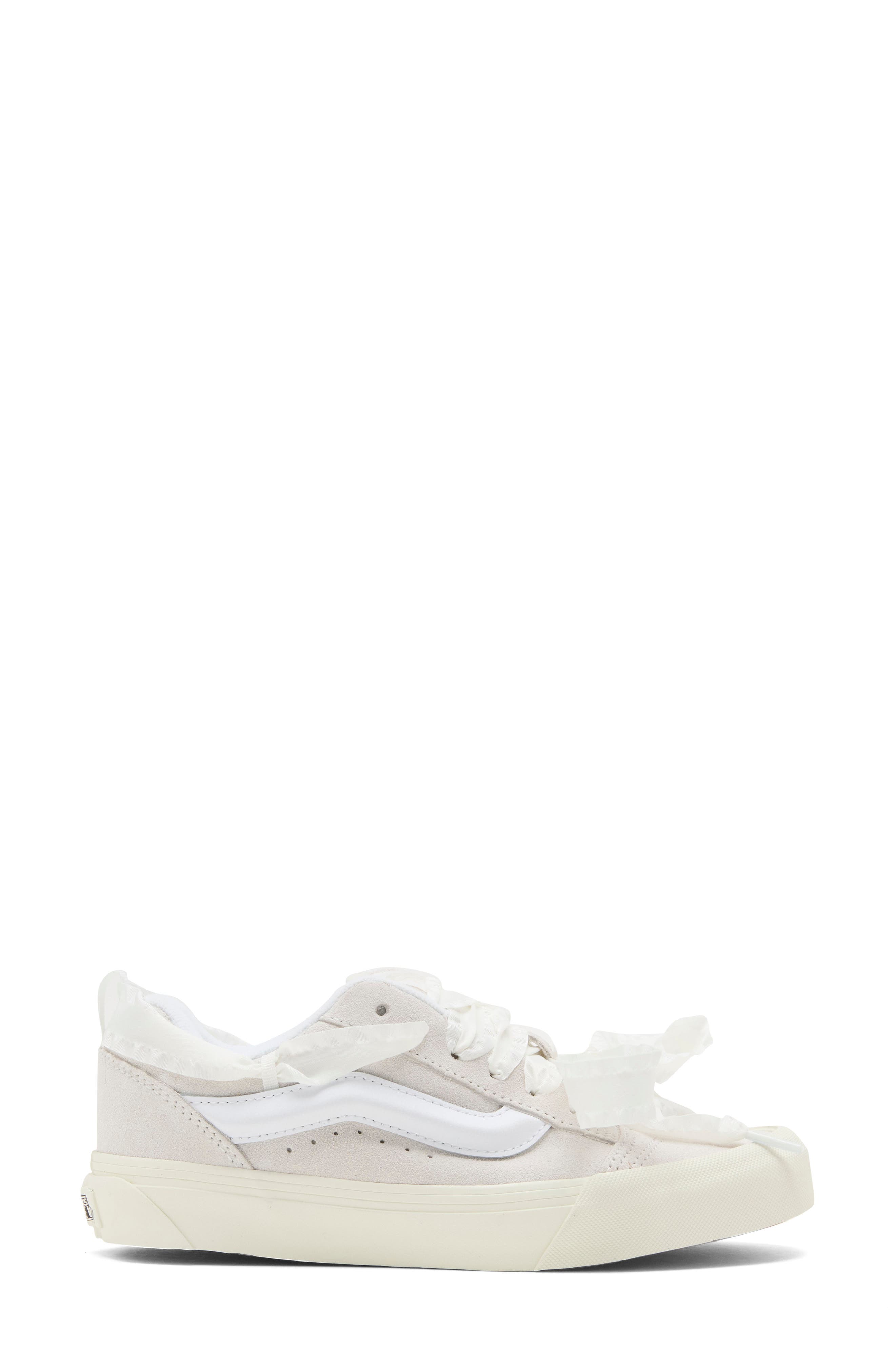 Knu Skool Laces Platform Sneaker, Alternate, color, BLANC DE BLANC