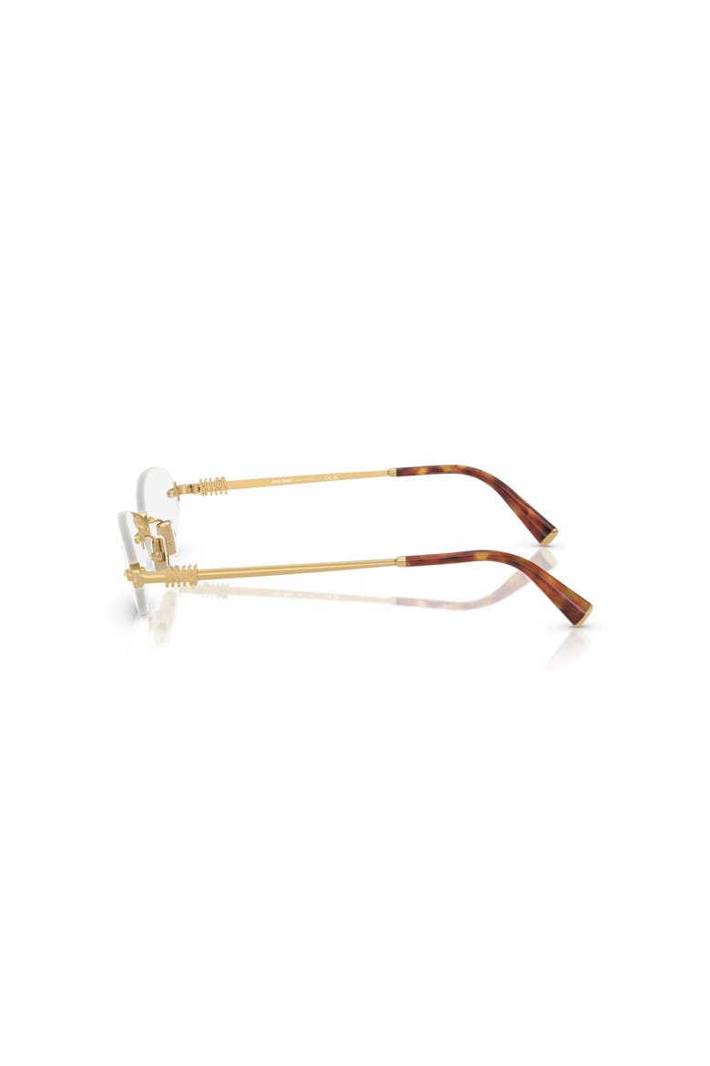 53mm Oval optical glasses, Alternate, color, Gold