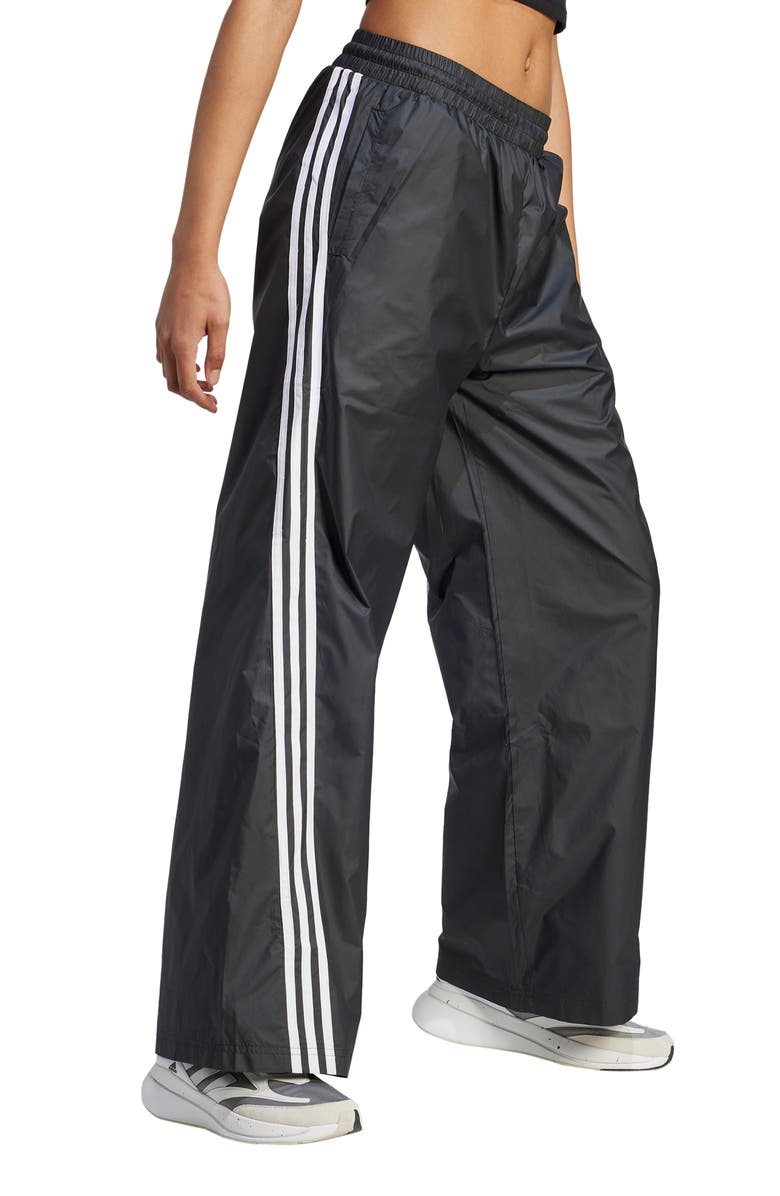 adidas 3-Stripes Wide Leg Track Pants, Alternate, color,