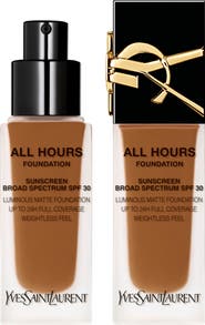 Yves Saint Laurent All Hours Luminous Matte Foundation 24H Wear SPF 30 with Hyaluronic Acid