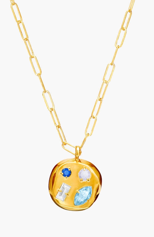 Birthdate Co. The March Birthdate Pendant In March 7th - Gold