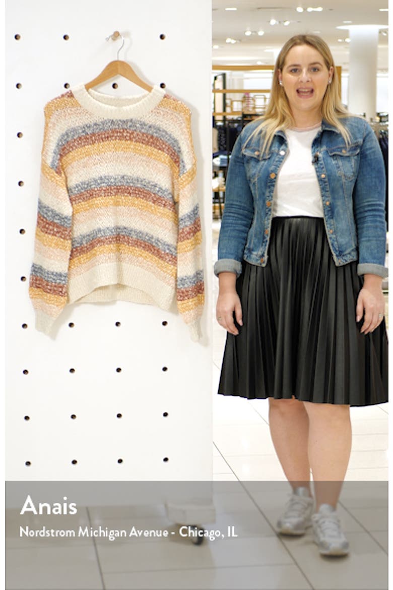 Baez Pullover Sweater in Stripe video