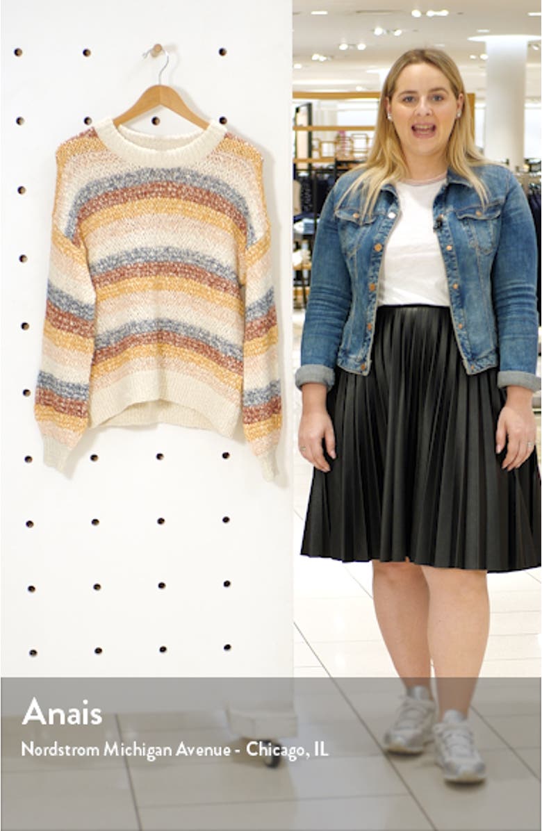 Baez Pullover Sweater in Stripe, sales video thumbnail