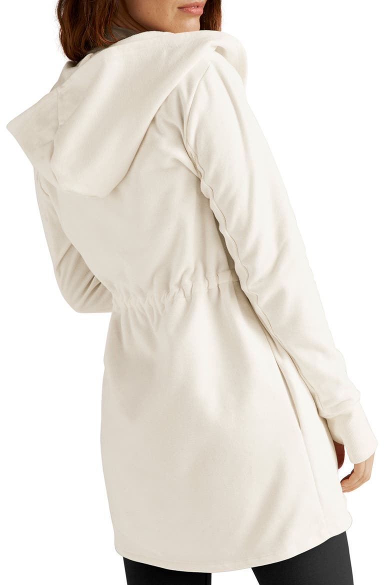 On the Go Open Front Hooded Jacket, Alternate, color, FRESH SNOW