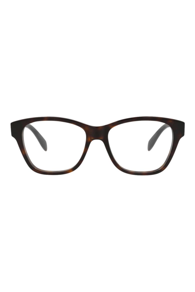 52mm Square Sunglasses, Main, color, HAVANA HAVANA TRANSPARENT