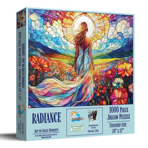 Radiance Stained Glass 1000 piece Jigsaw Puzzle for Adults