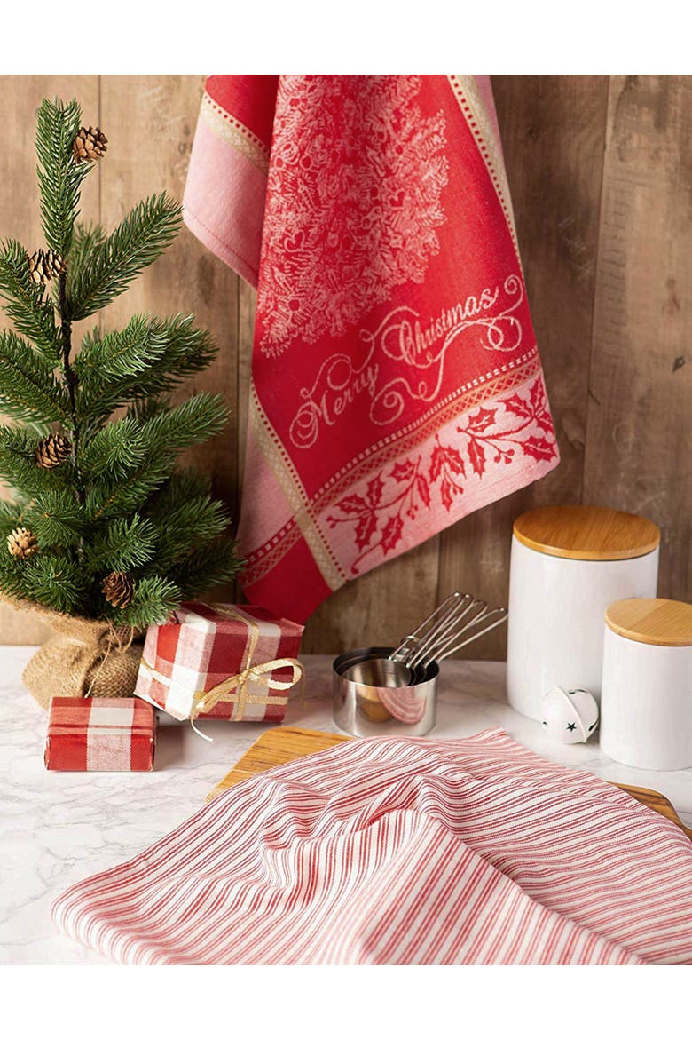 Vintage Merry Xmas Assorted Dishtowel Set/2, Alternate, color, Vintage Xmas