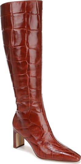 chinese dress ladies Sam Edelman Sylvia Knee High Boot Black Leather 6.5