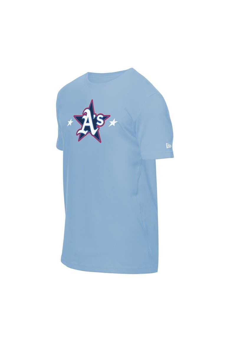 Men's New Era Light Blue Athletics 2025 MLB All-Star Game Workout T-Shirt, Alternate, color, Light Blue