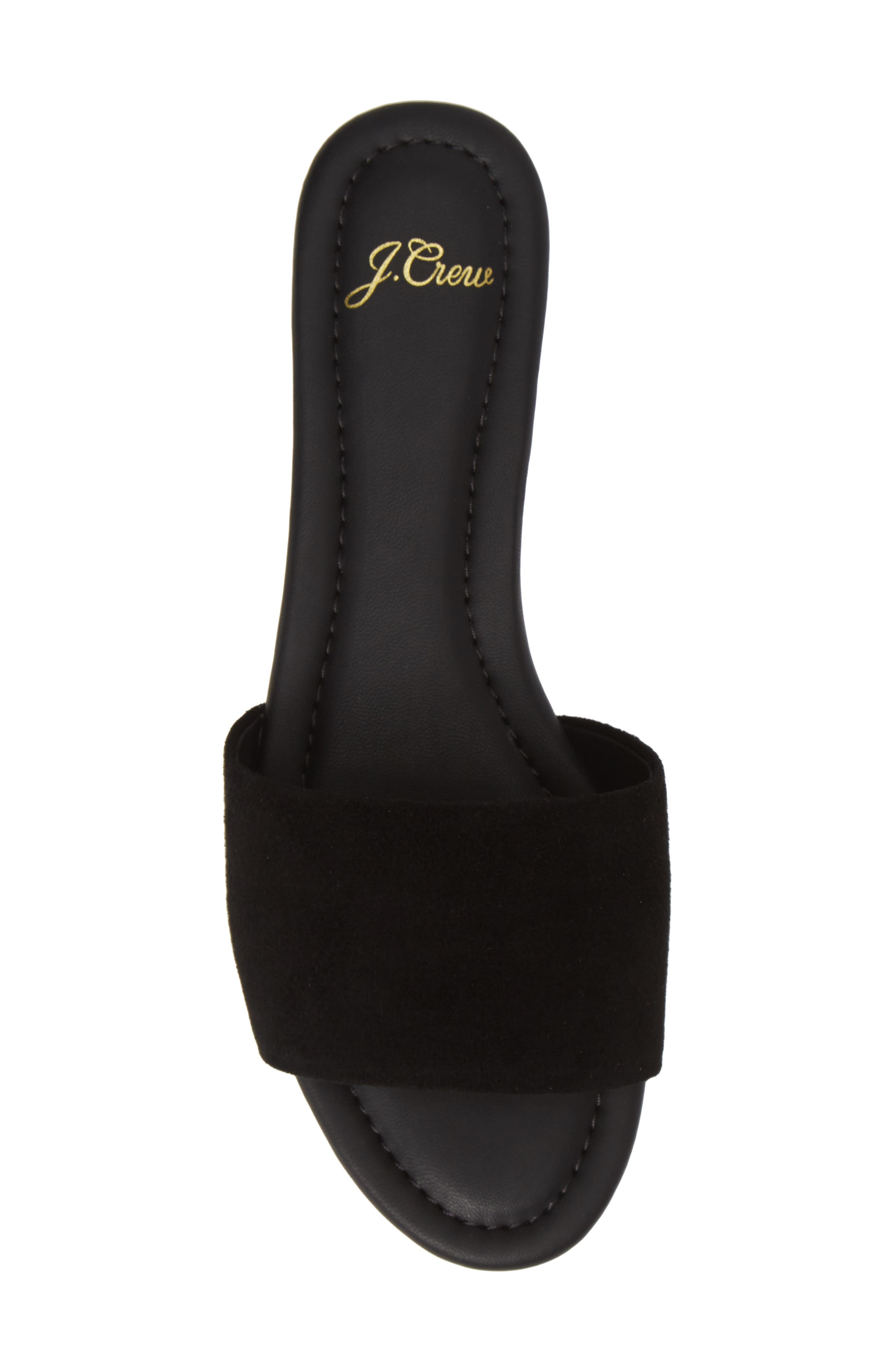 J.Crew Cora Suede Slide Sandal, Alternate, color, 