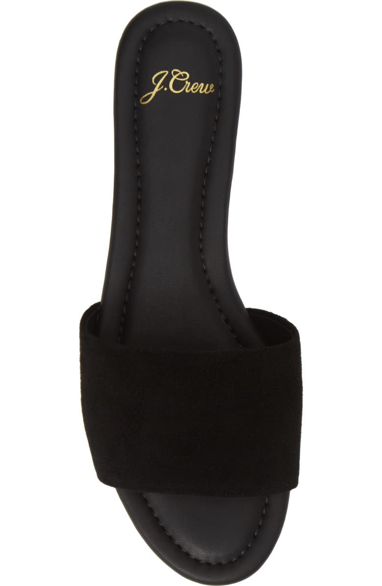 J.Crew Cora Suede Slide Sandal, Alternate, color,
