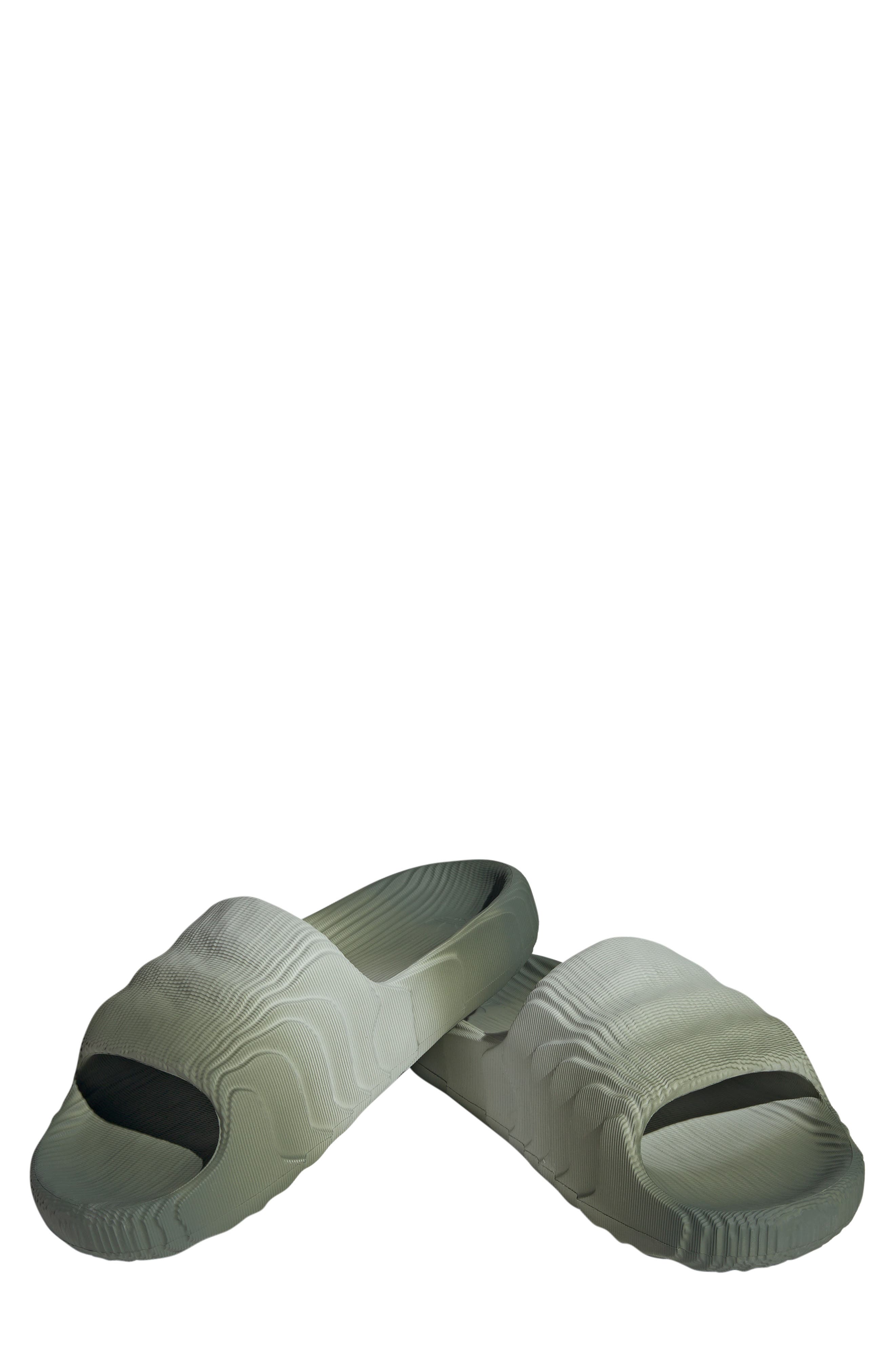 Gender Inclusive Adilette 22 Sport Slide, Alternate, color, SILVER/ GREEN/ CORE BLACK