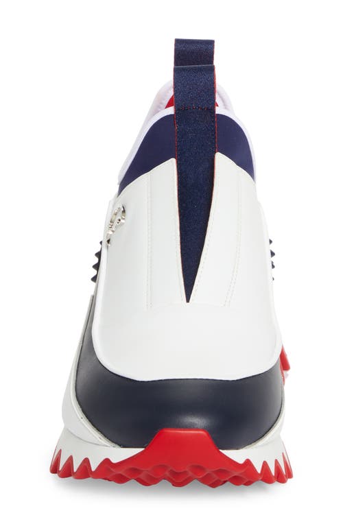Christian Louboutin Sharkyloub Spikes Slip-on Sneaker In Multi