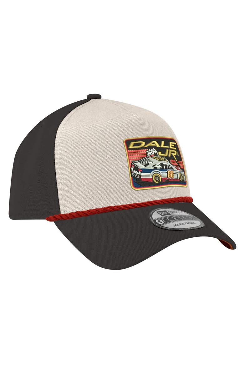 New Era Men's New Era Stone/Black Dale Earnhardt Jr. 9FORTY Rope Adjustable Hat, Alternate, color, Stone