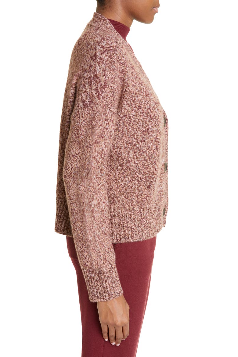 Marled Oversize Cardigan, Alternate, color, POMEGRANATE