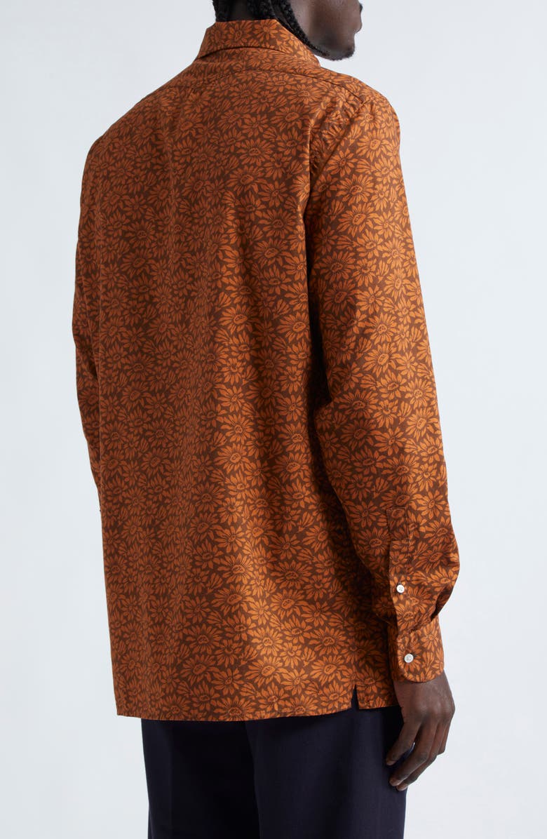 Massimo Alba Bowles Floral Print Cotton Button-Up Shirt, Alternate, color,