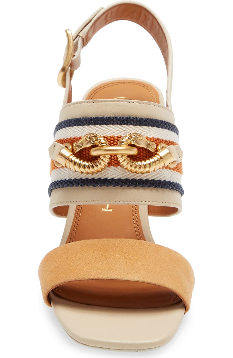 Tory Burch Jessa Horse Hardware Slingback Sandal, Alternate, color,