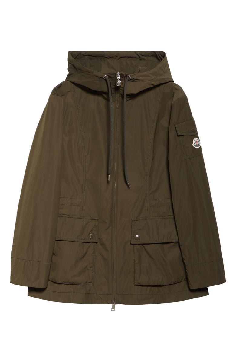 Moncler Leandro Short Parka, Alternate, color, Green