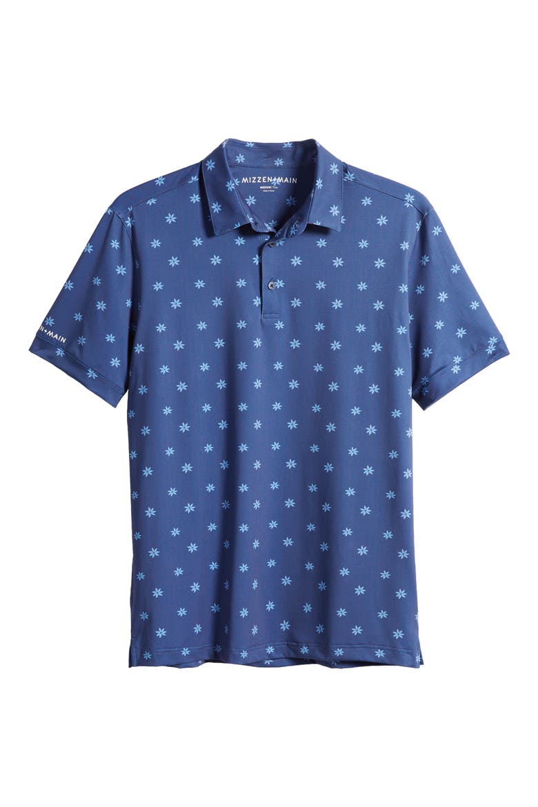 Versa Floral Performance Golf Polo, Alternate, color, SET SAIL FLORAL DOT PRINT
