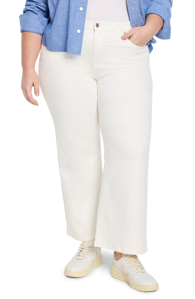 NIC+ZOE Weekend Wide Leg Jeans, Main, color, Paper White